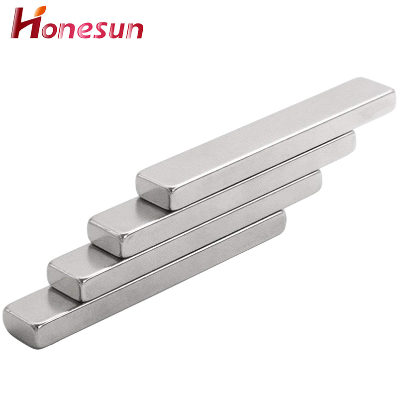N52 Strong Neodymium Bar Magnets with Double-Sided Adhesive Rare Earth Metal Neodymium Magnet 60 x 10 x 3 mm