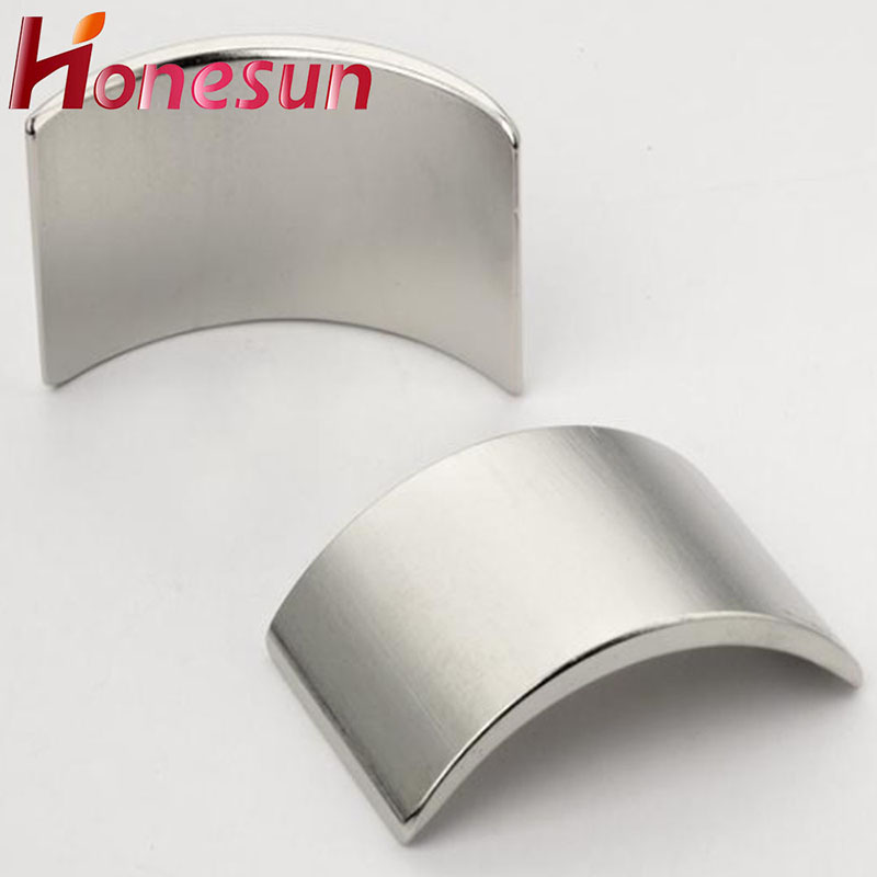 Super Strong 35H 42H 45H 48H Rare Earth NdFeB Magnets for Wind Turbine Magnets Segment Arc Neodymium Magnets