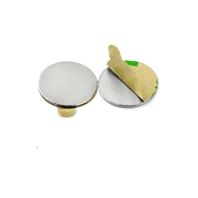 High quality strong magnet wheel n52 neodymium magnet with 3m self adhesive magnets disc
