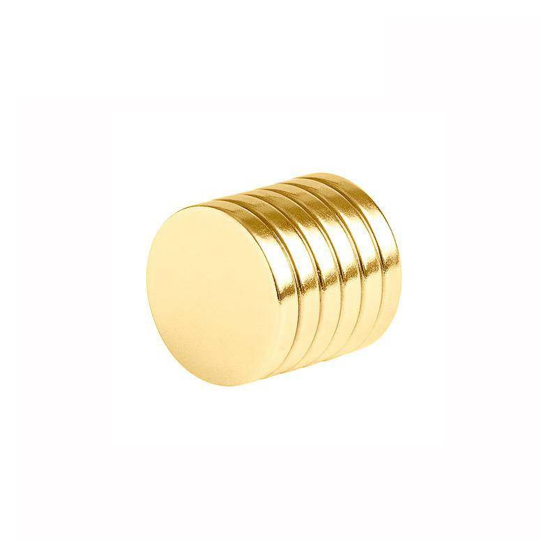  Custom Strong Strong Magnets Gold Coating N35 N42 N45 N52 Neodymium Magnets Round Rare Earth Magnets