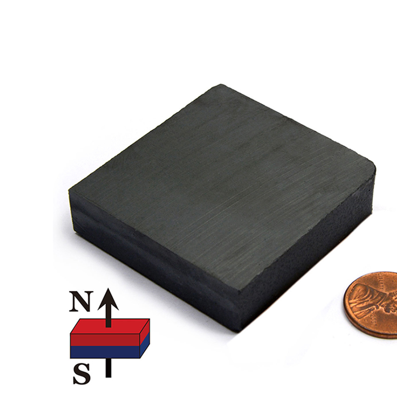 Flat Black Magnets for Crafts C8 Y30 Y30BH Block Ceramic Industrial Magnets Block Ferrite Magnets