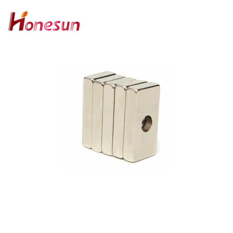 Super Strong Magnets with Screw Hole Block Magnets with Countersunk Hole N35 N38 N42 N45 N50 N52 Square Rare Earth Neodymium Magnets